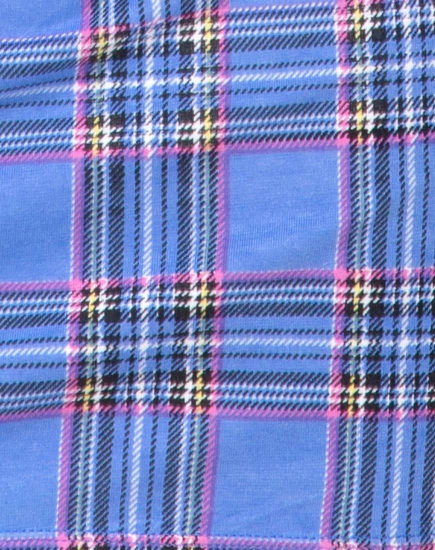 Imagen de Piper Bodycon Dress in 90S Check Blue Pink