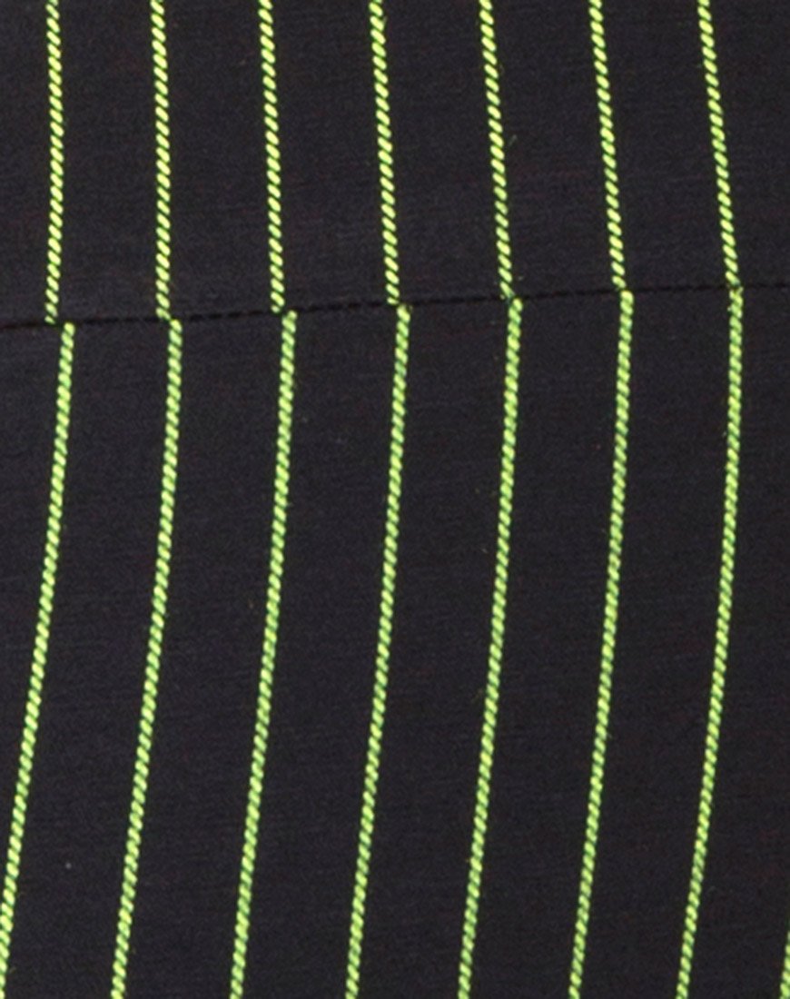 Imagen de Poton Unitard recortado en raya diplomática neón