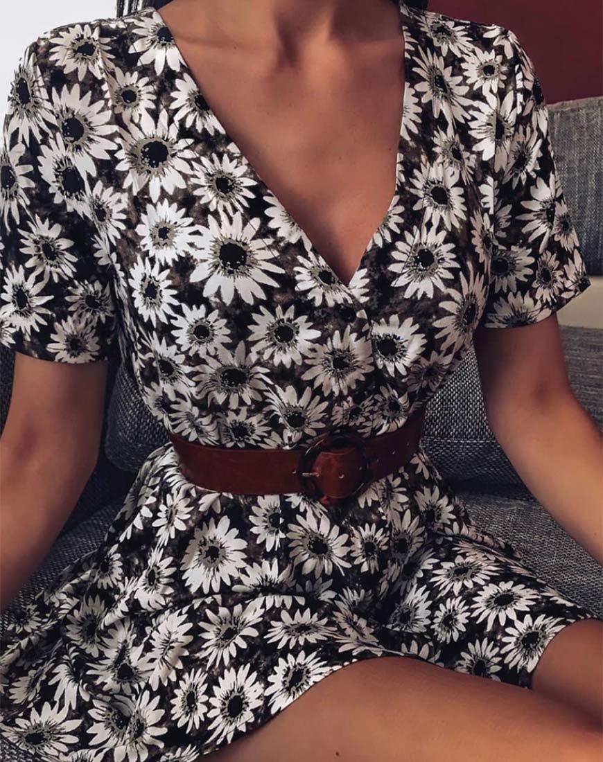 Vestido Crosena en margarita teñida