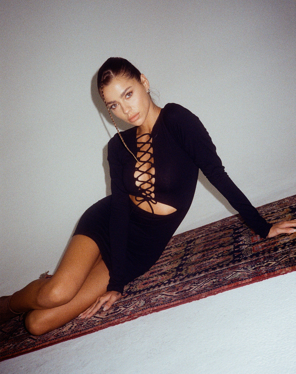 Mini Vestido Modita en Lycra Negro