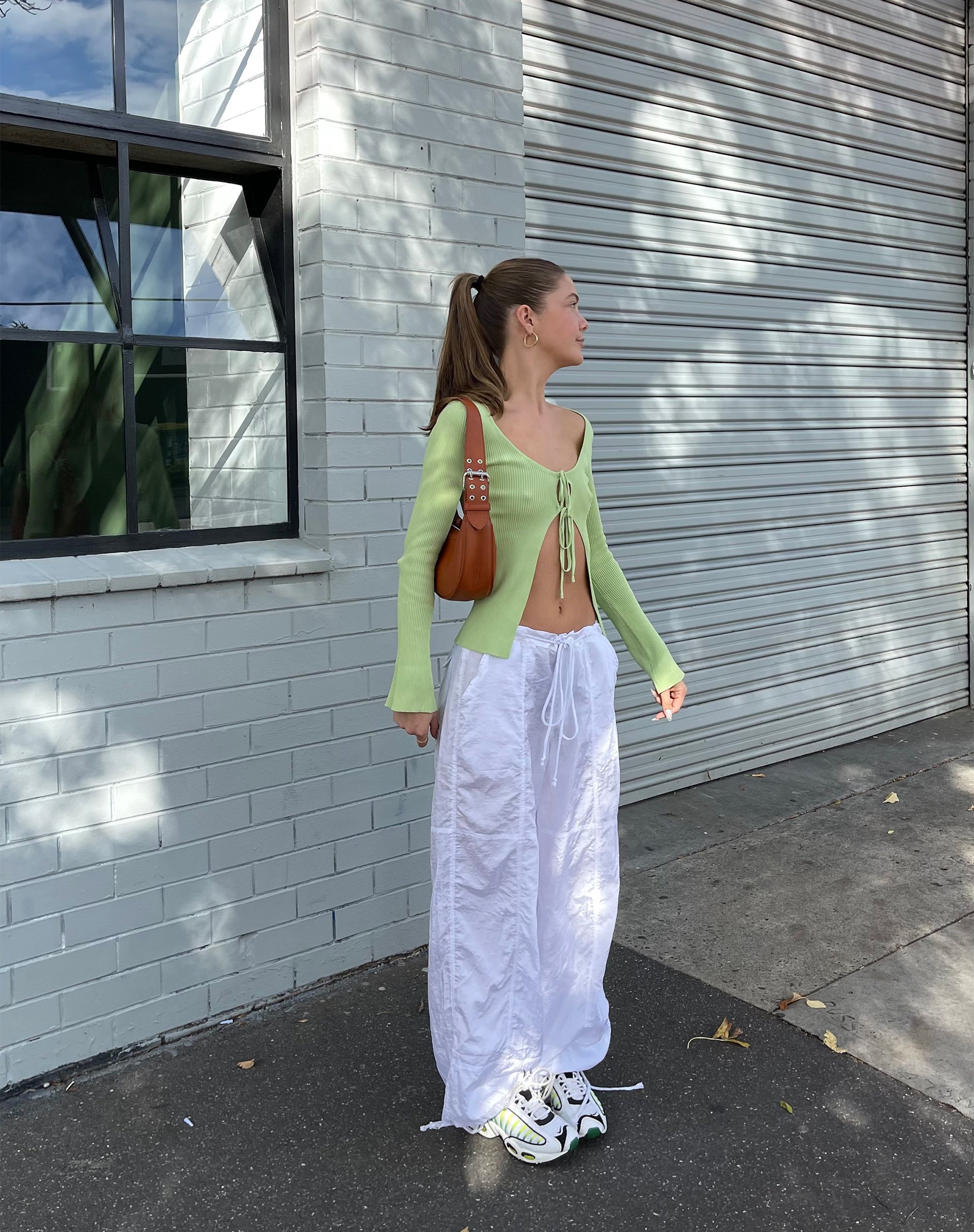 imagen de MOTEL X JACQUIE Sujata Cardi en Rib Knit Pastel Lime