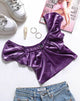 Imagen de Glaty Top en terciopelo lila