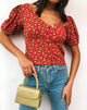Imagen de Moria Top en Falling For You Floral Rojo