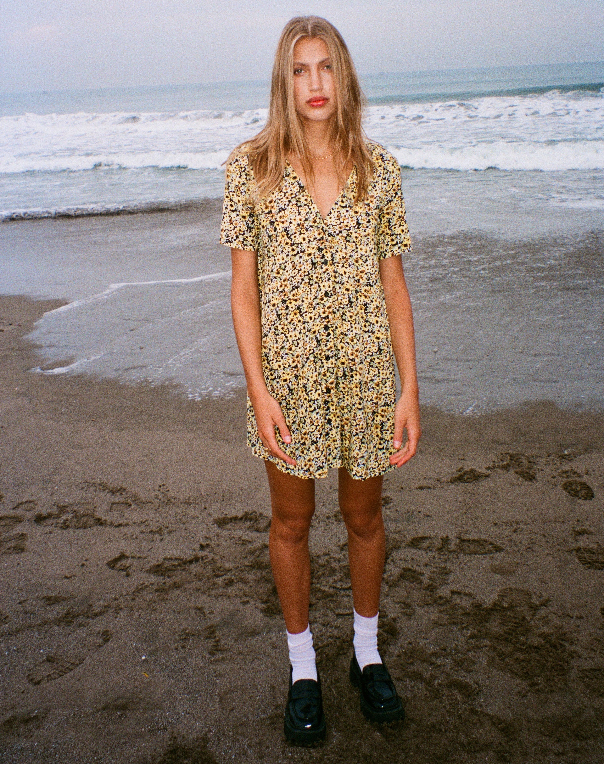 imagen de Crosena Dress in Spring Ditsy Yellow