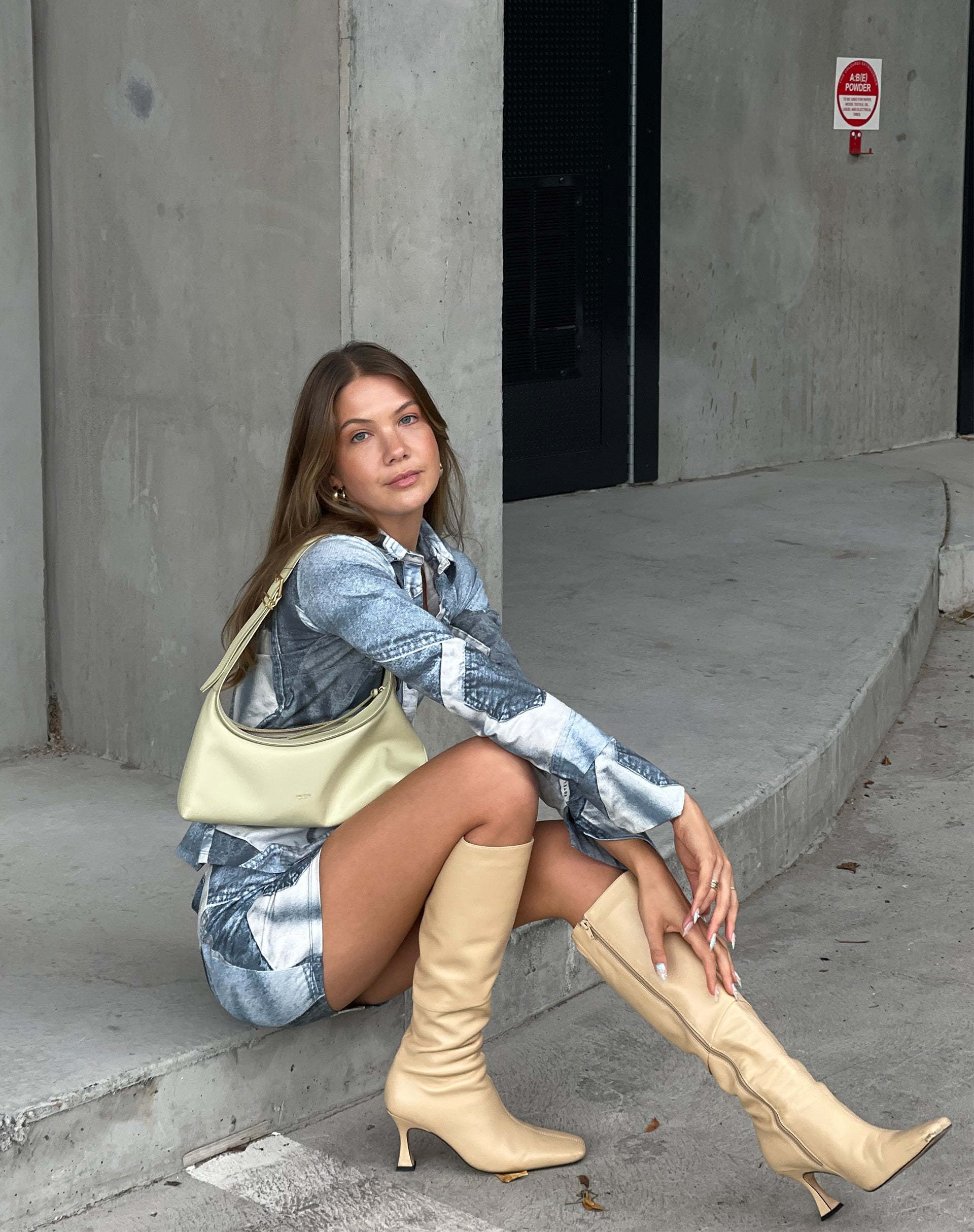 imagen de MOTEL X JACQUIE Phole Top in Denim Pocket
