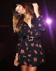 Imagen de Kepsibelle Vestido en Soi Rose Negro y Rojo