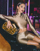 Imagen de Rhala Crop Top de nailon dorado