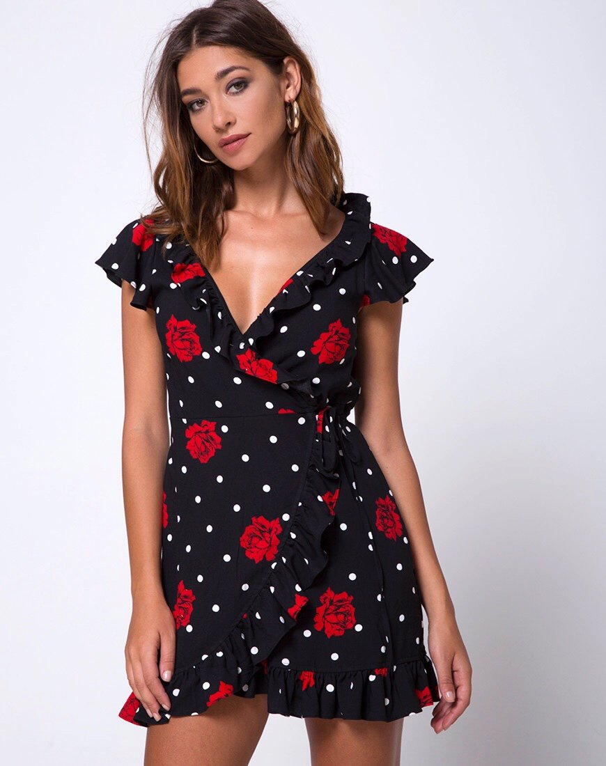 Imagen de Rica Skater Dress in Cuban Rose