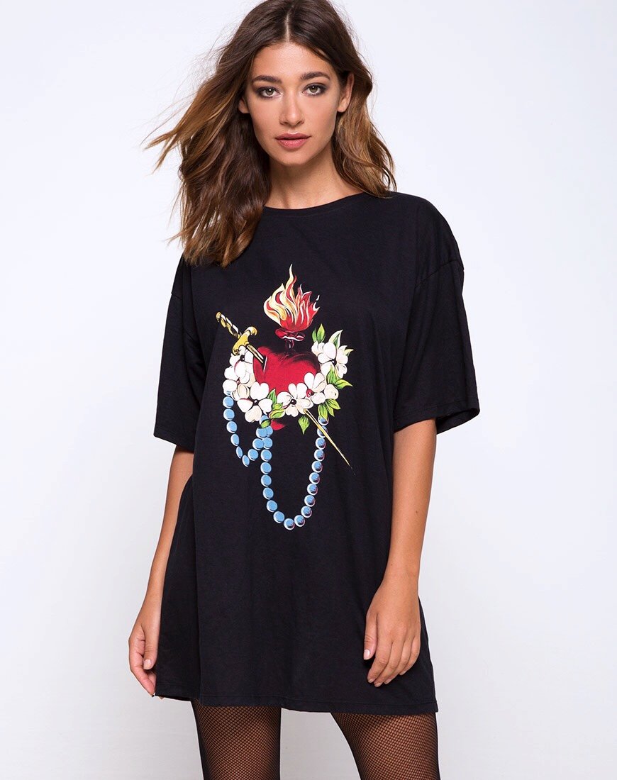 Camiseta oversize Sunny Kiss en Sagrado Corazón