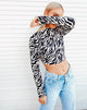 Imagen de Quelia Crop Top en 90s Zebra