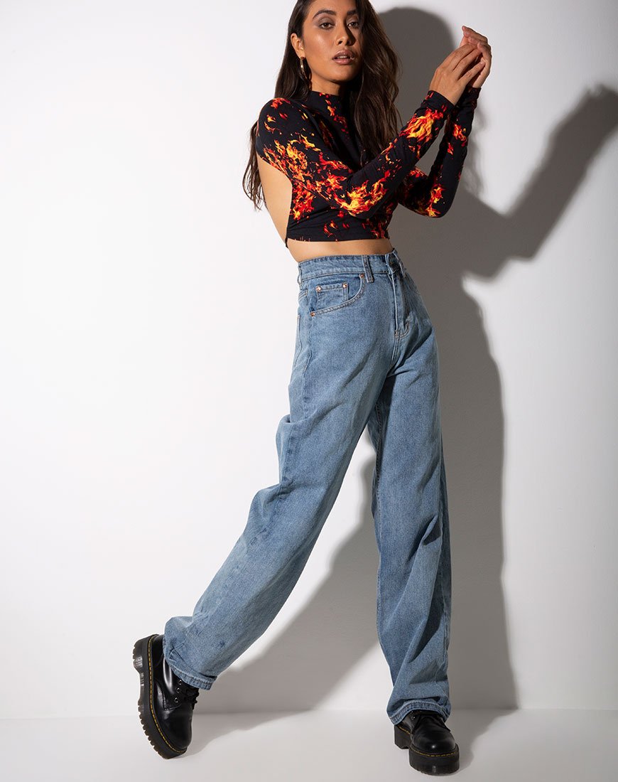 Imagen de Quelia Crop Top en fuego