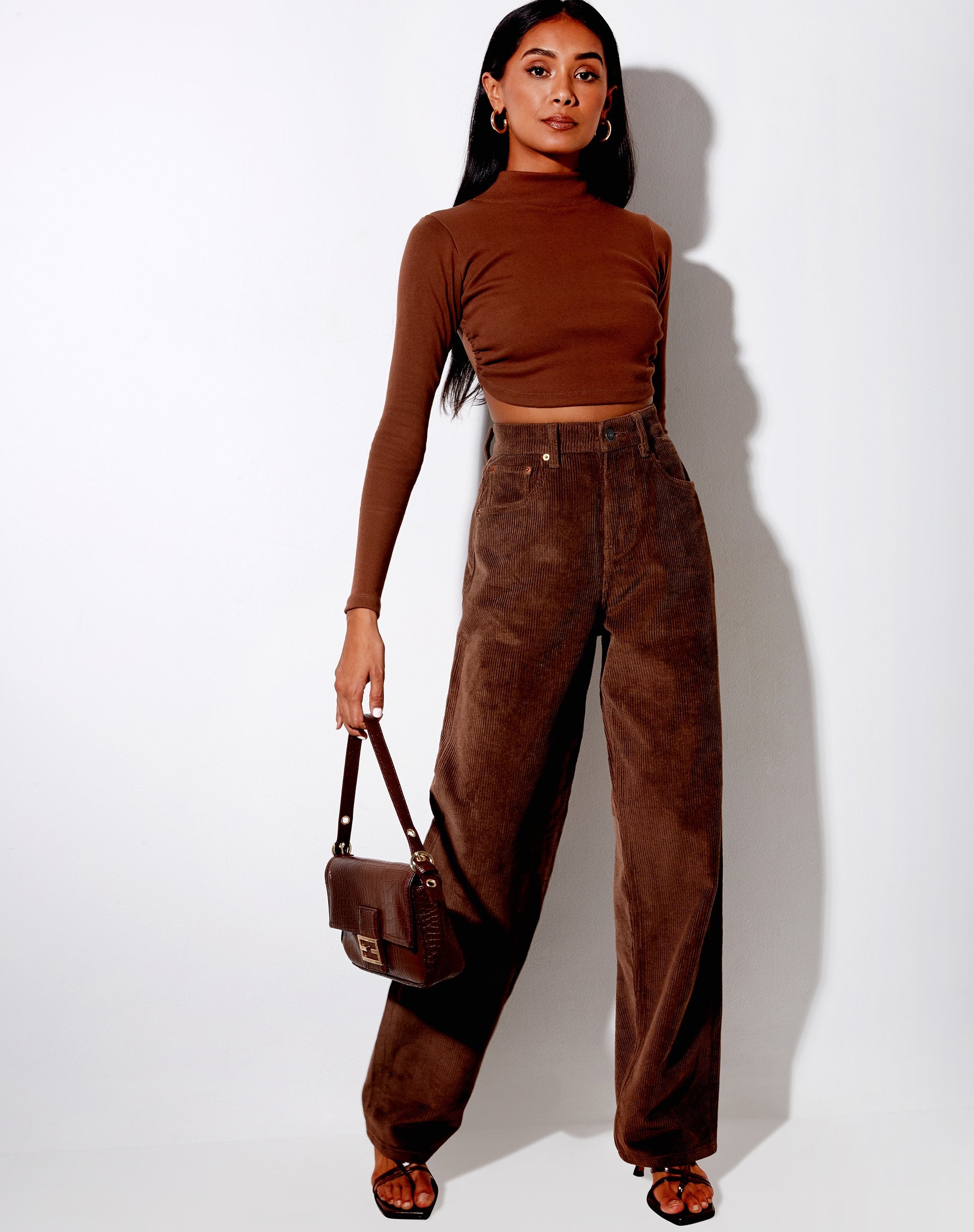 Imagen de Quelia Crop Top en Rib Cocoa