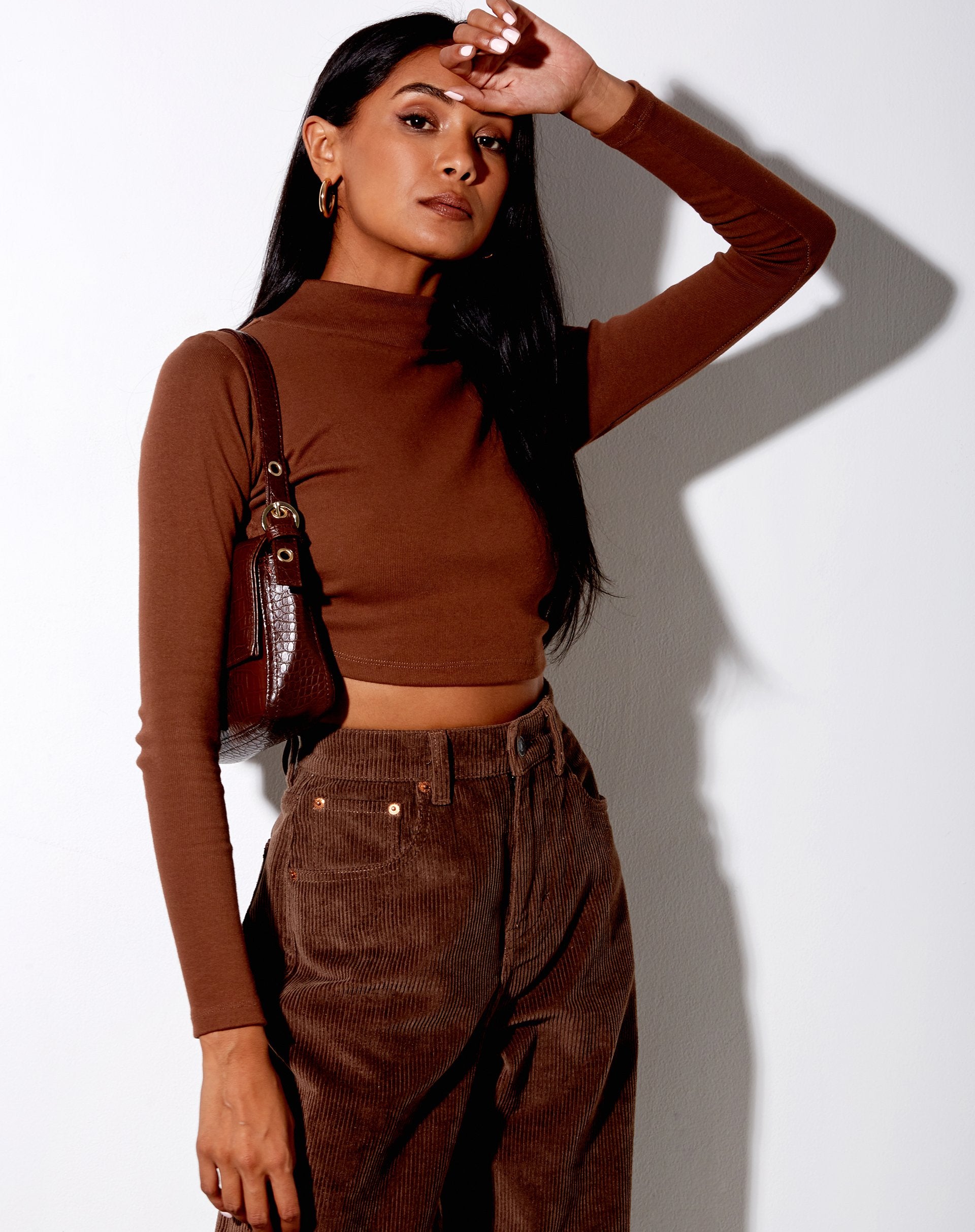 Imagen de Quelia Crop Top en Rib Cocoa