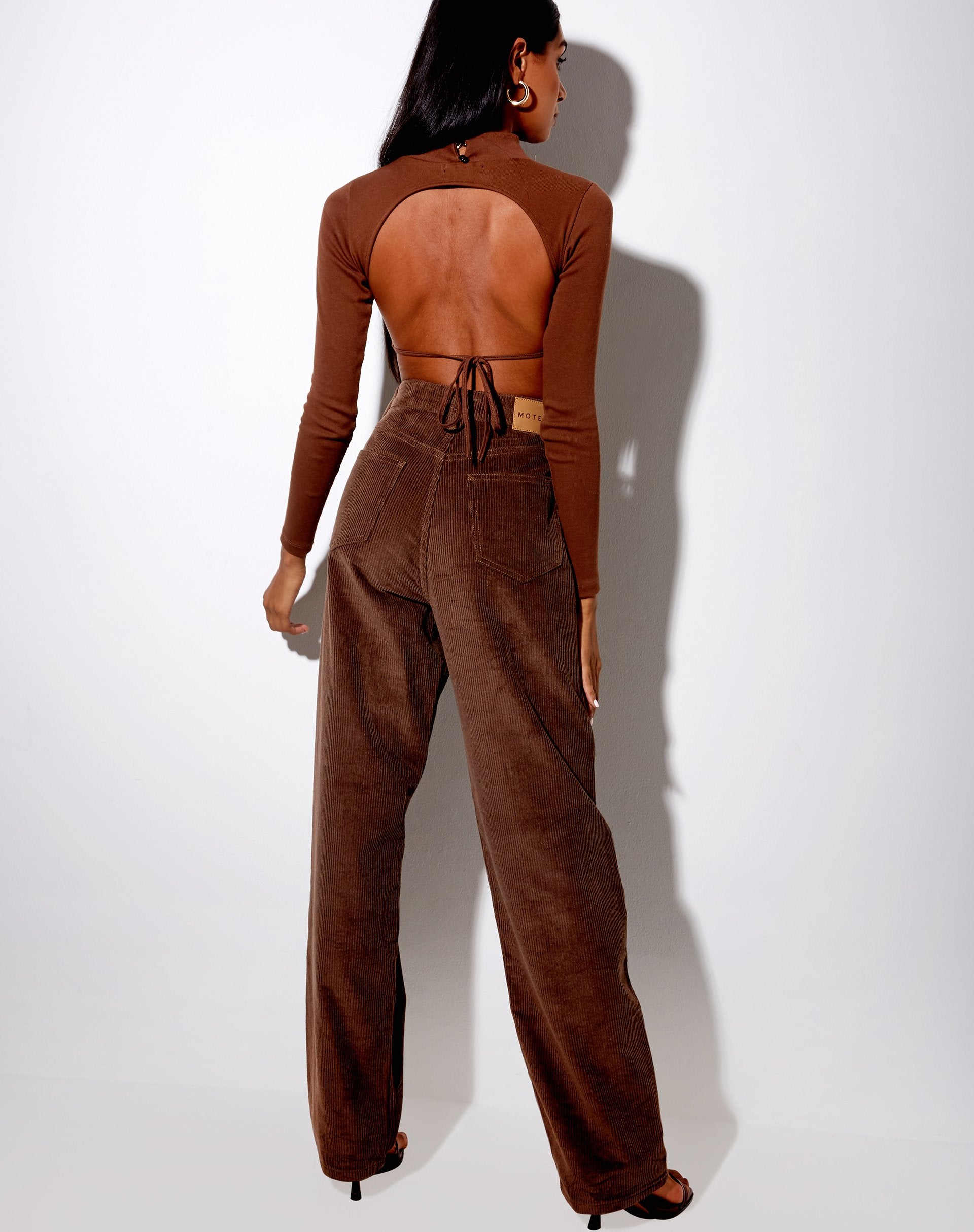 Imagen de Quelia Crop Top en Rib Cocoa