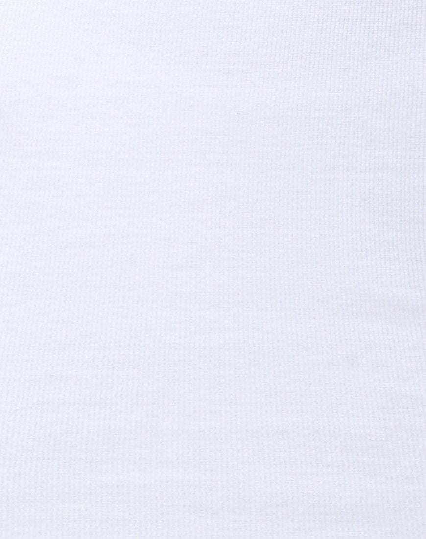 Imagen de Quelin Vestido sin espalda en canalé Blanco