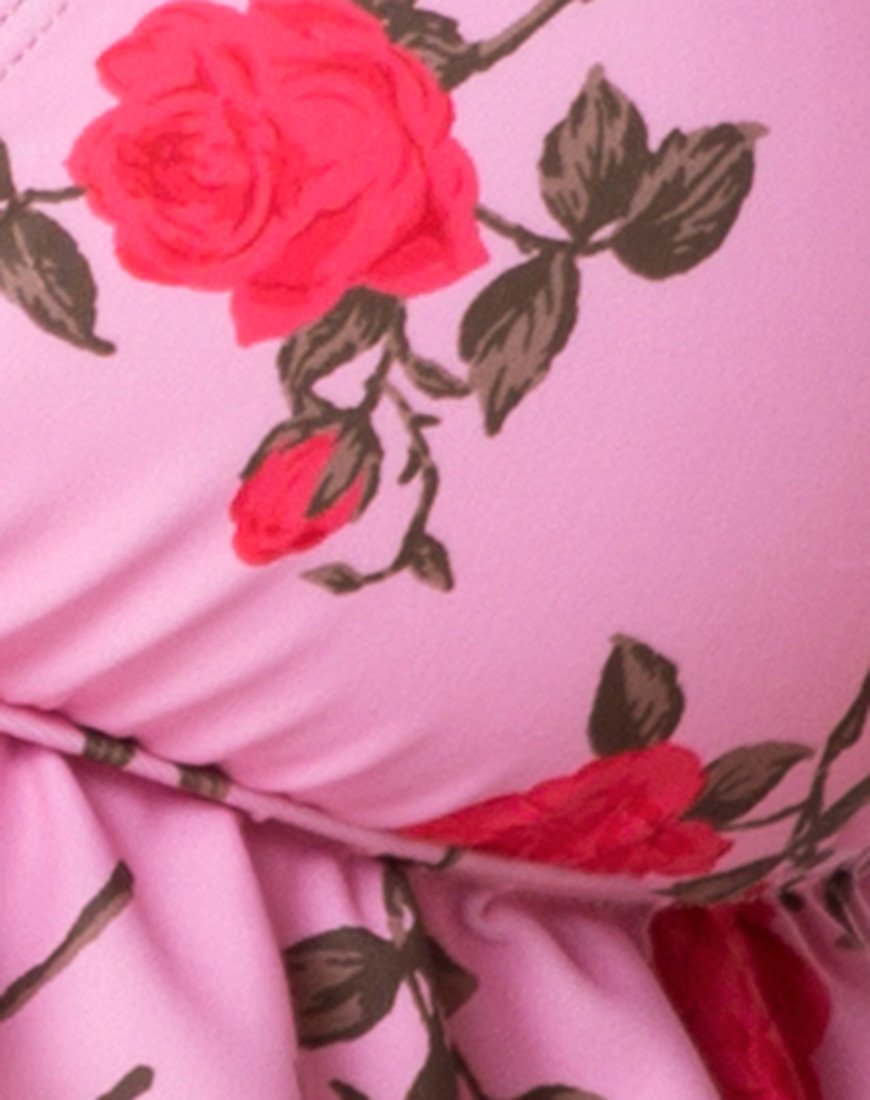 Imagen de la braguita de bikini Quella en rosa caramelo