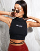 Imagen de Quera Crop Top en rib negro Deadly Embro