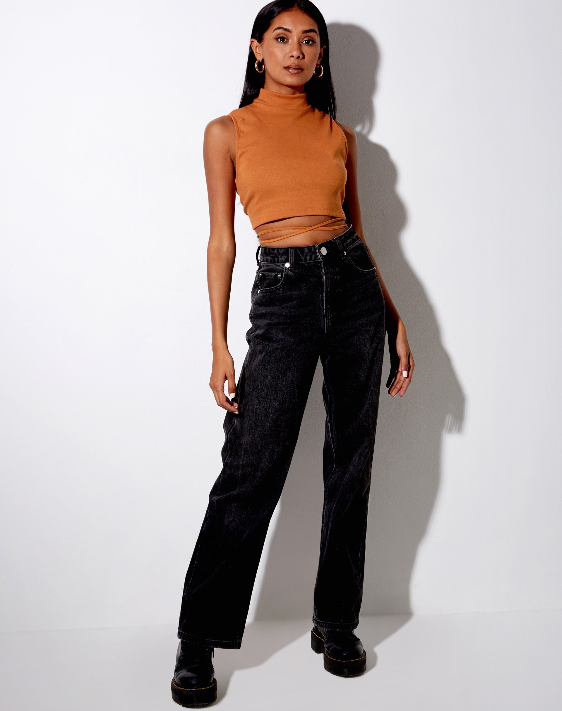 Imagen de Quera Crop Top en Rib Salted Caramel