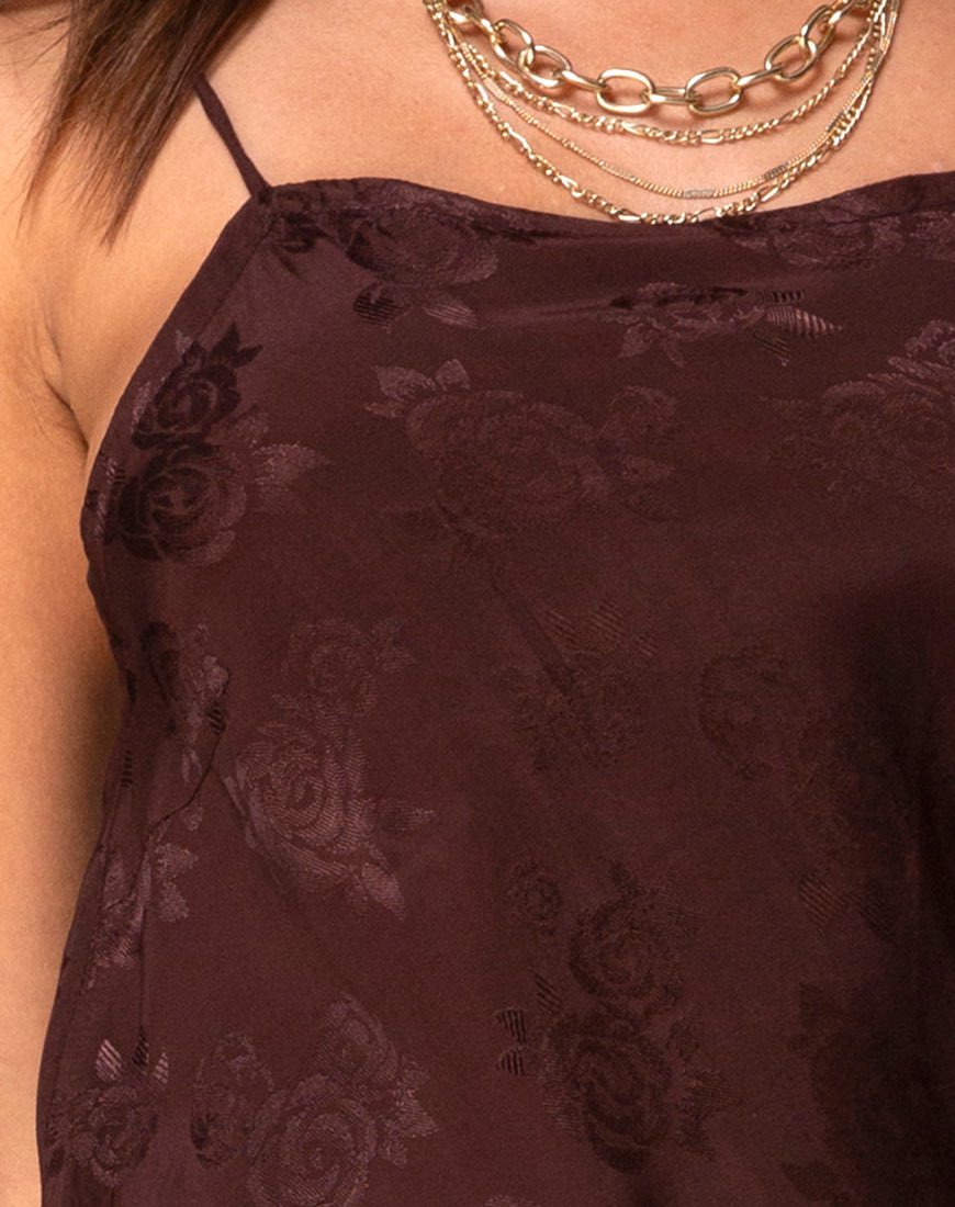 Imagen de Vestido Quinty en Satén Rosa Cacao