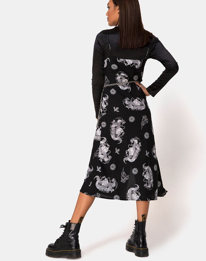Imagen de Quinty Maxi Dress in Dragon Black