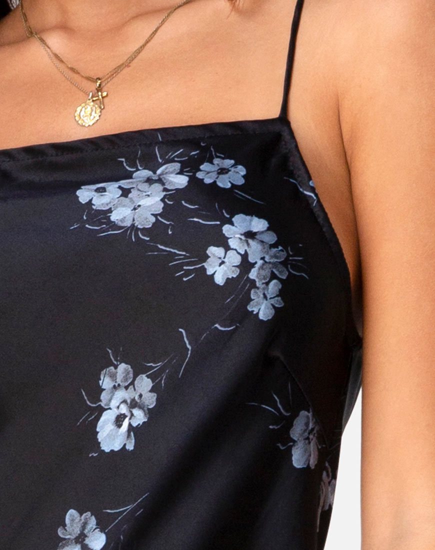 Imagen de Vestido Quinty en Mono Flor Negro