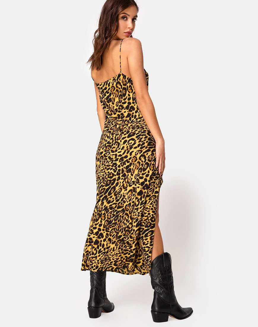 Vestido Quinty en leopardo