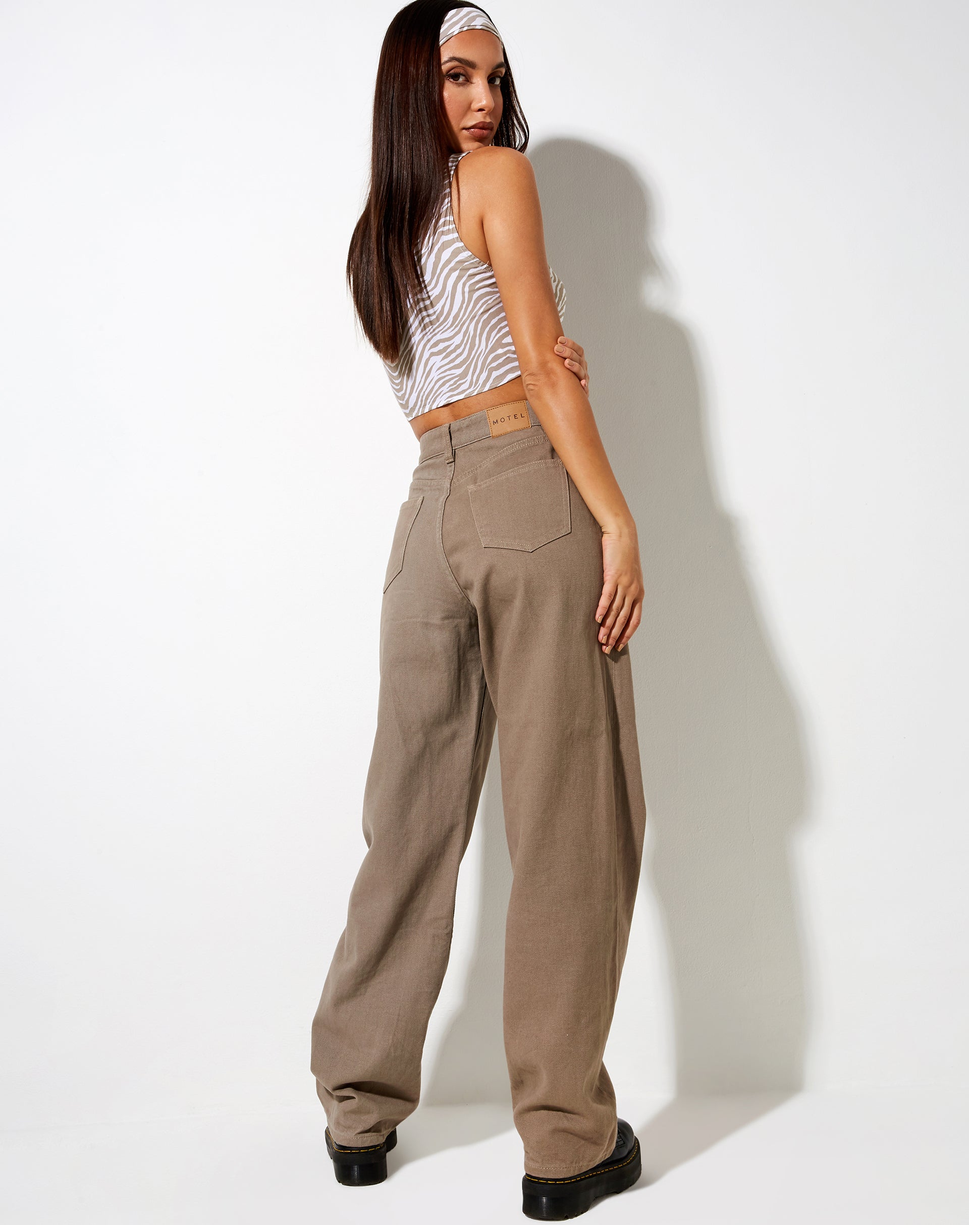 Imagen de Raeless Crop Top en Cebra Tonal