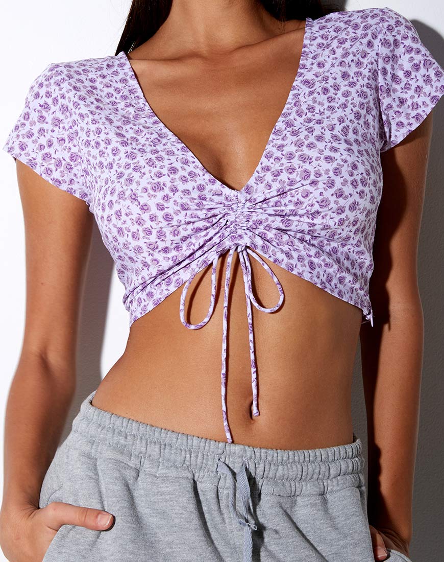 Imagen de Raeto Top en Ditsy Rose Lila