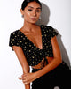Imagen de Raeto Crop Top en Pretty Petal Negro