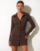 imagen de Ramaya Longsleeve Dress in Bitter Chocolate