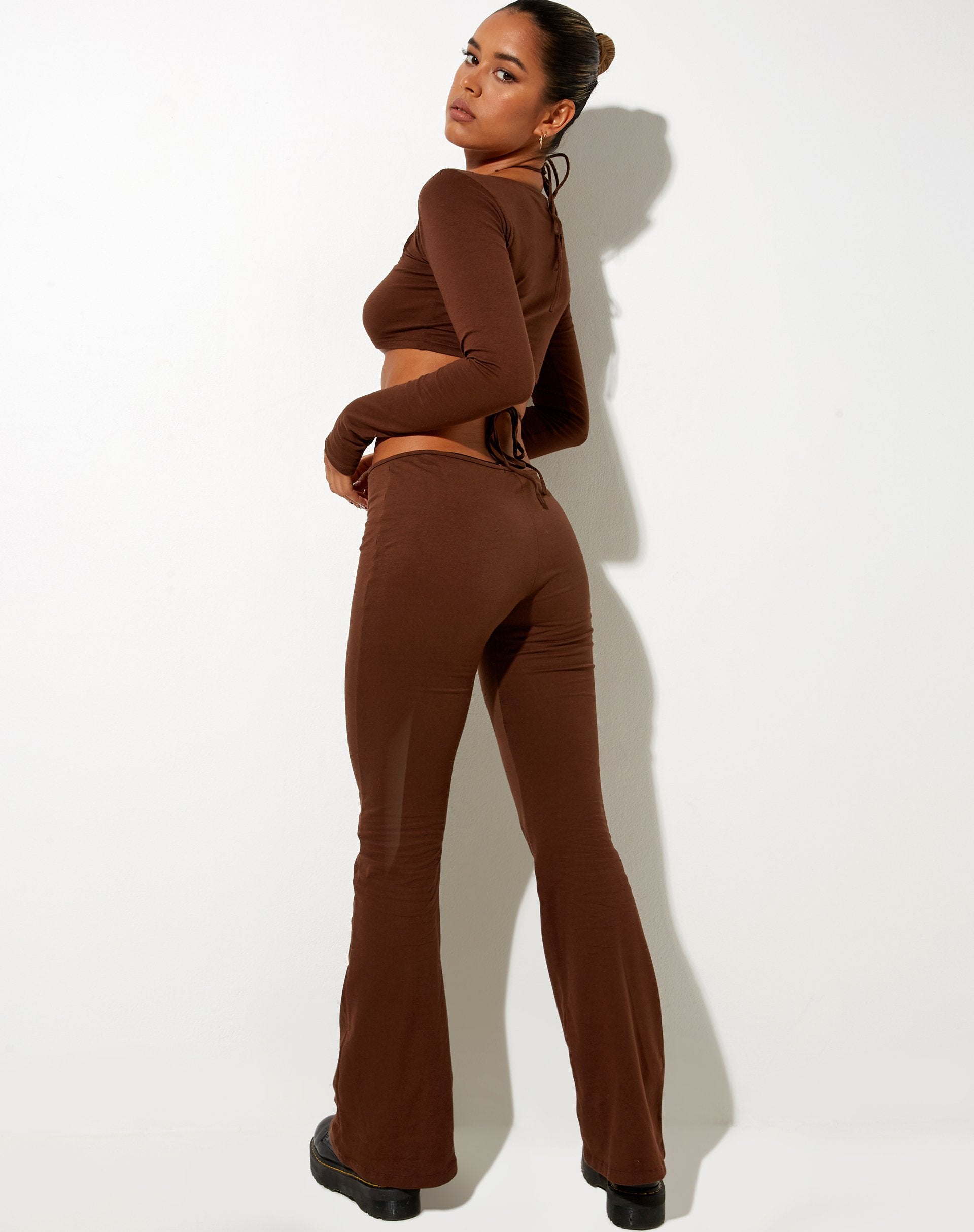 Imagen de Rana Crop Top en Lycra Cacao