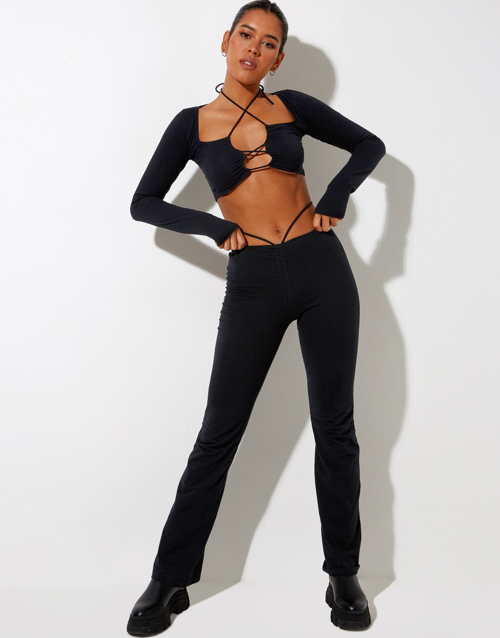 Imagen de Rana Crop Top Negro