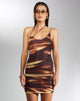 Imagen de MOTEL X IRIS Ranti Bodycon Dress in Bleach Drip