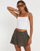imagen de Minifalda Rara en Ditsy Floral Bronce
