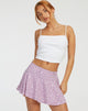 Imagen de Rara Minifalda en Ditsy Rose Lila