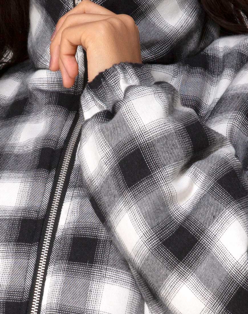 Imagen de Raven Jacket in Plaid Black White