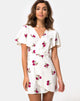 Imagen de Rawa Wrap Dress in Grunge Rose Ivory