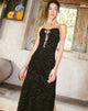 imagen de Rayuma Maxi Dress in Zebra Flock Black