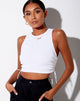 Imagen de Raze Crop Top en rib blanco