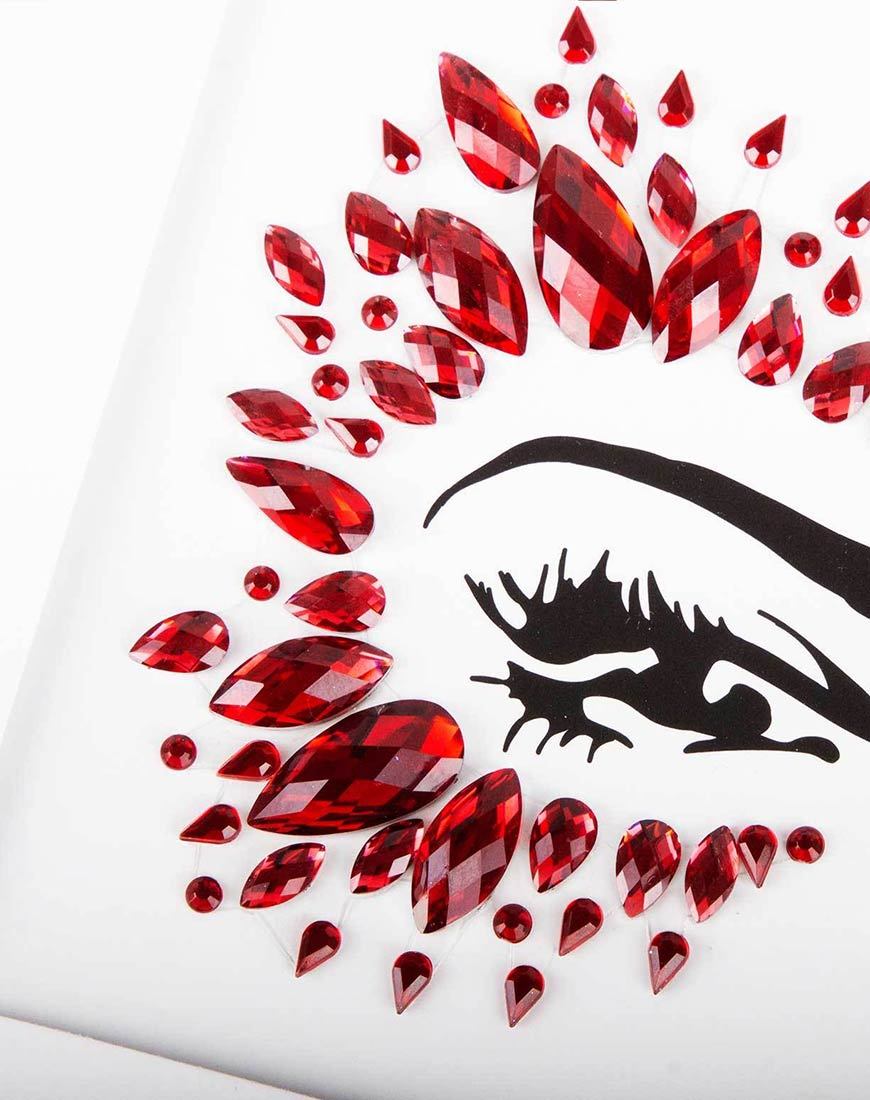 Joya cara de diamante rojo de Gypsy Shrine