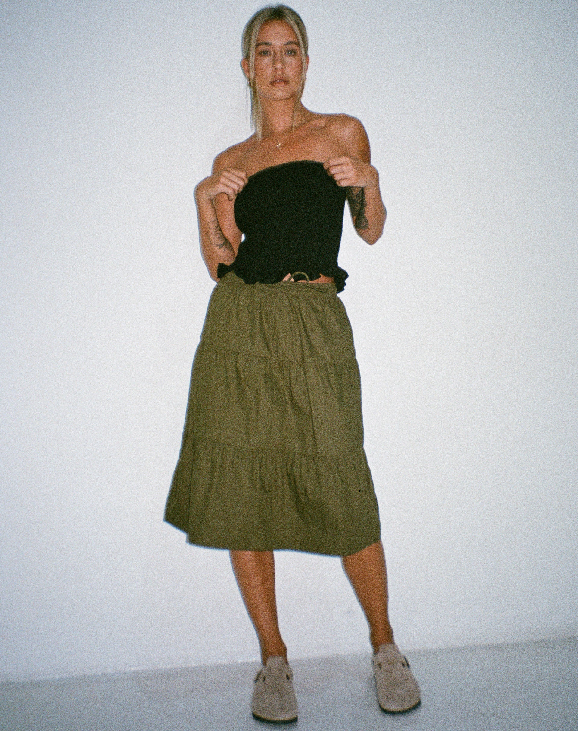 imagen de Reef Midi Skirt en Loden Green