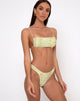 Imagen del bikini Farida en verde cocodrilo