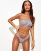 Imagen del sujetador de bikini Reema en azulejo retro