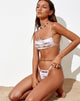 Imagen del sujetador de bikini Reema en animal abstracto