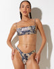 image of Top de bikini Reema en mariposa abstracta dorado