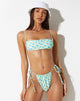 imagen del sujetador de bikini Reema en Ditsy Flower Lime Blue