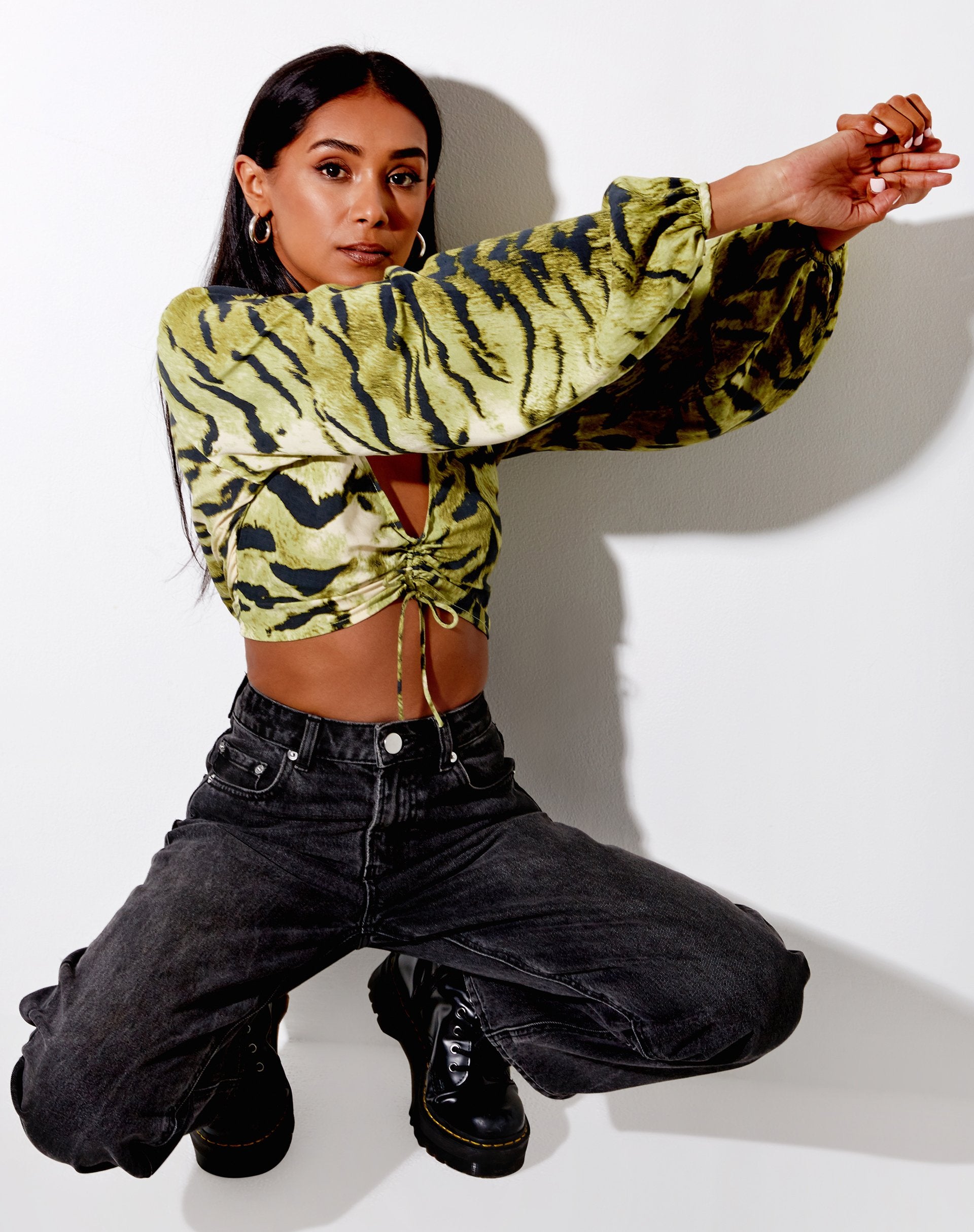 Imagen de Reilo Crop Top en Tiger Full Khaki