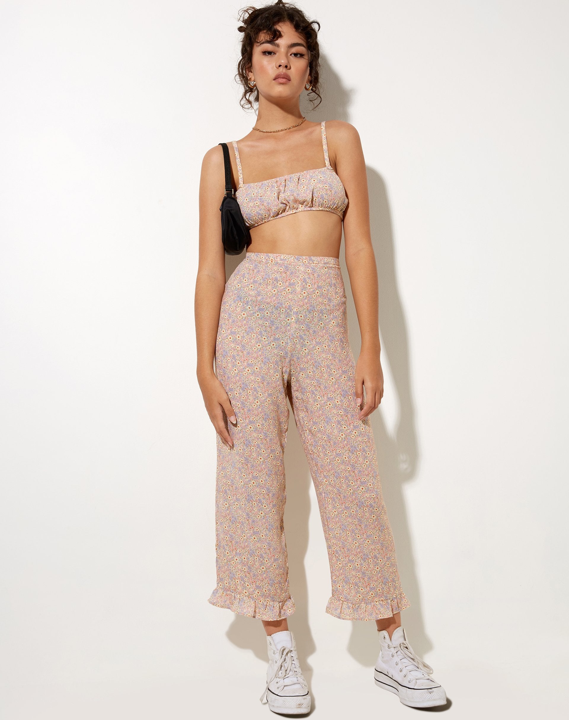 Imagen de Bianca Culotte Trouser in 70s Prairie Girl Floral