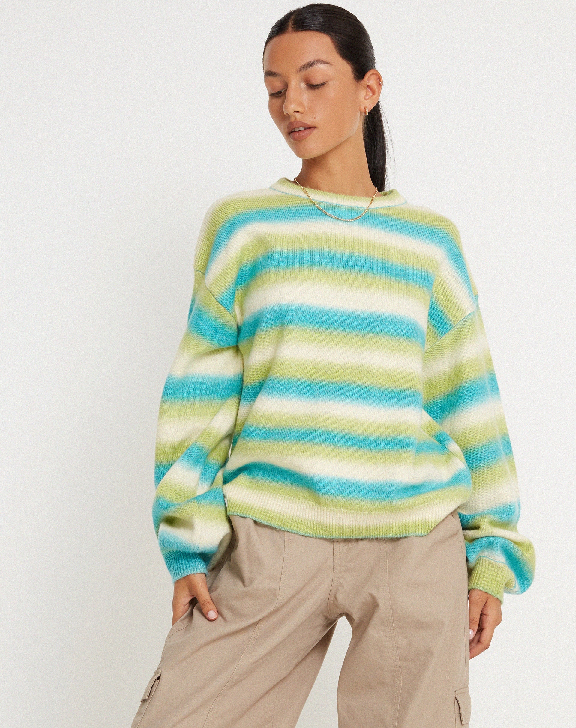 imagen de Ammaria Jumper in Blue Mix Stripe