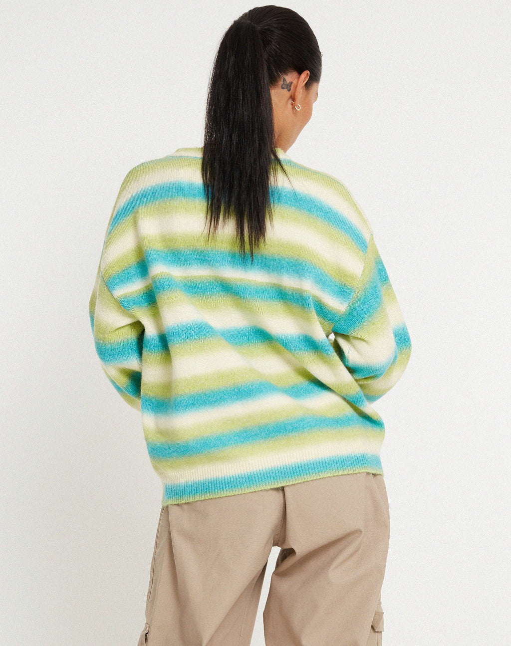 Jersey Ammaria en mezcla de rayas azules